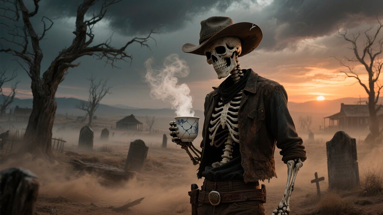 Men Drinking Lattes That Hurts - Dark Country Gothic Americana Music Single by Coffin Crown featuring haunting ballads, southern gothic themes, and atmospheric dark country sounds